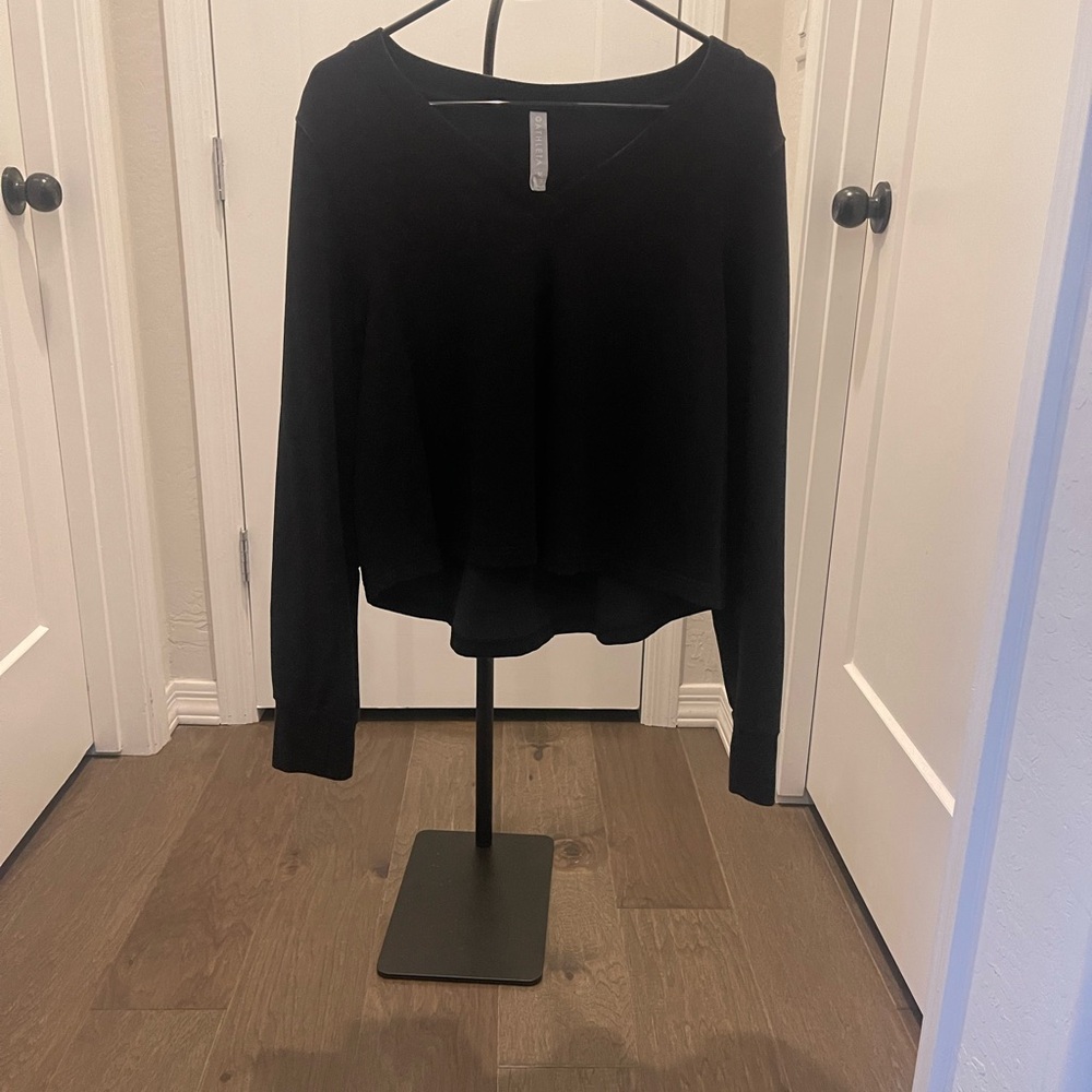 Black Athleta v-neck sweater
